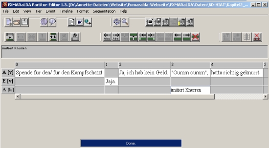 EXMARaLDA Partitur-Editor