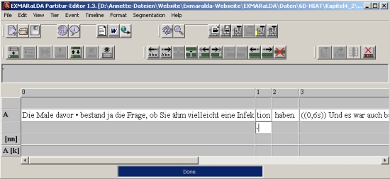 EXMARaLDA Partitur-Editor