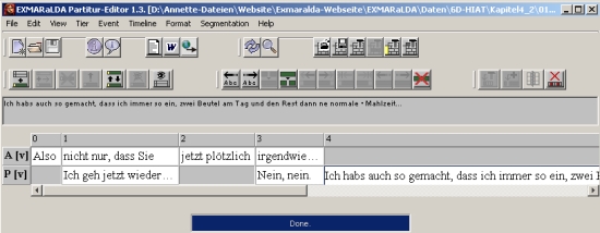 EXMARaLDA Partitur-Editor