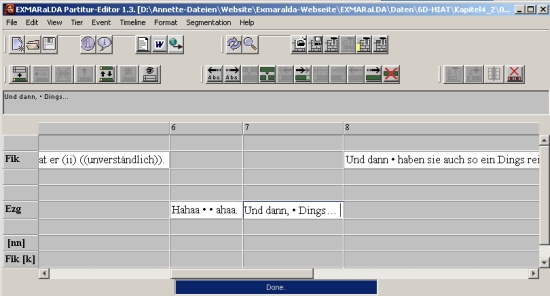 EXMARaLDA Partitur-Editor