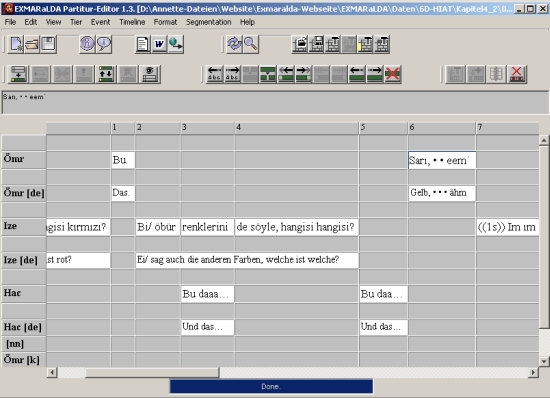 EXMARaLDA Partitur-Editor