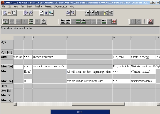EXMARaLDA Partitur-Editor