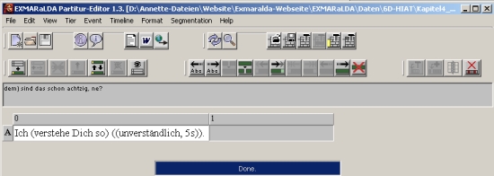 EXMARaLDA Partitur-Editor