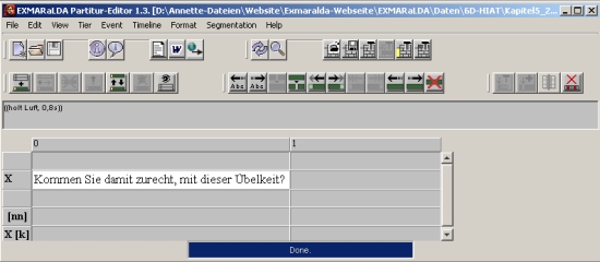 EXMARaLDA Partitur-Editor