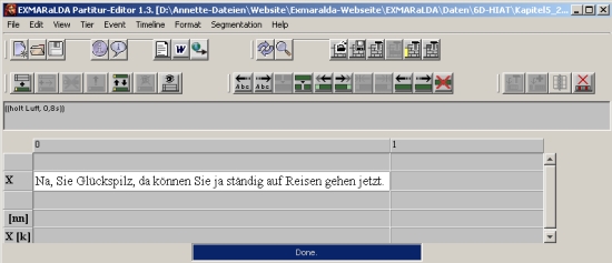 EXMARaLDA Partitur-Editor