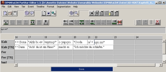 EXMARaLDA Partitur-Editor