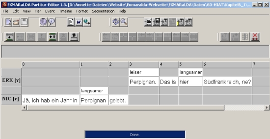 EXMARaLDA Partitur-Editor