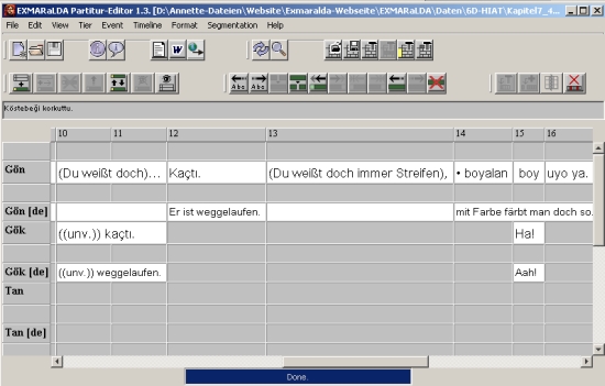 EXMARaLDA Partitur-Editor