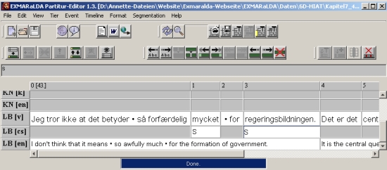 EXMARaLDA Partitur-Editor