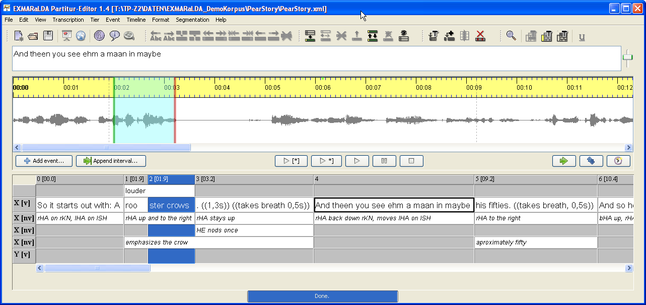 Partitur editor