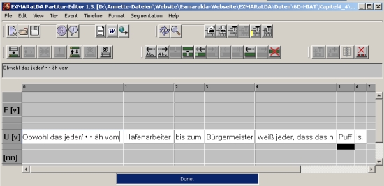 EXMARaLDA Partitur-Editor