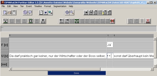 EXMARaLDA Partitur-Editor