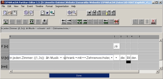 EXMARaLDA Partitur-Editor