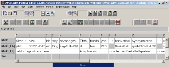 EXMARaLDA Partitur-Editor